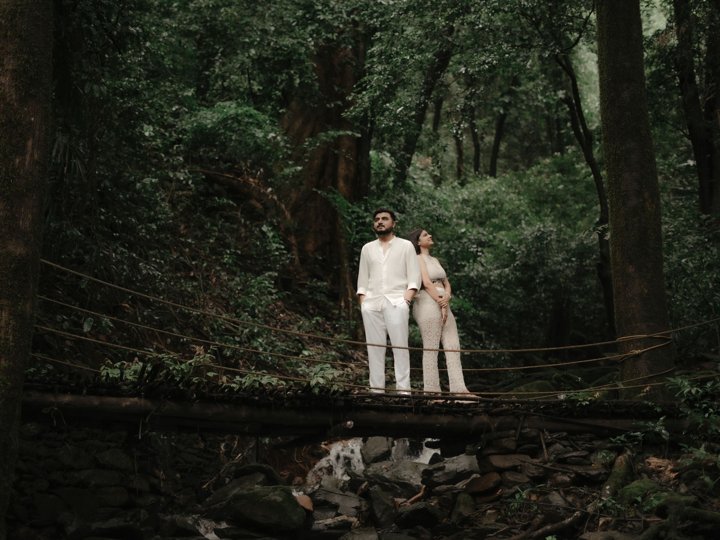 Pre wedding portrait of couple at a heritage location